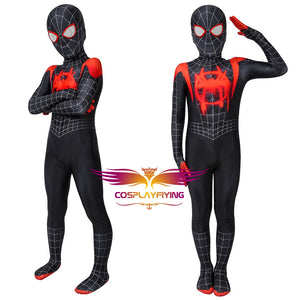 Marvel Kids Cosplay Child Size Spider-Man: Into the Spider-Verse Miles Morales Jumpsuit Cosplay Costume