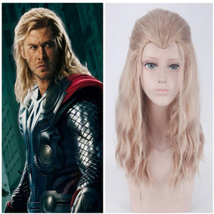Marvel Movie Avengers 2: Age of Ultron Thor Odinson Blonde Curly Cosplay Wig Cosplay Prop for Boys Adult Men Halloween Carnival Party