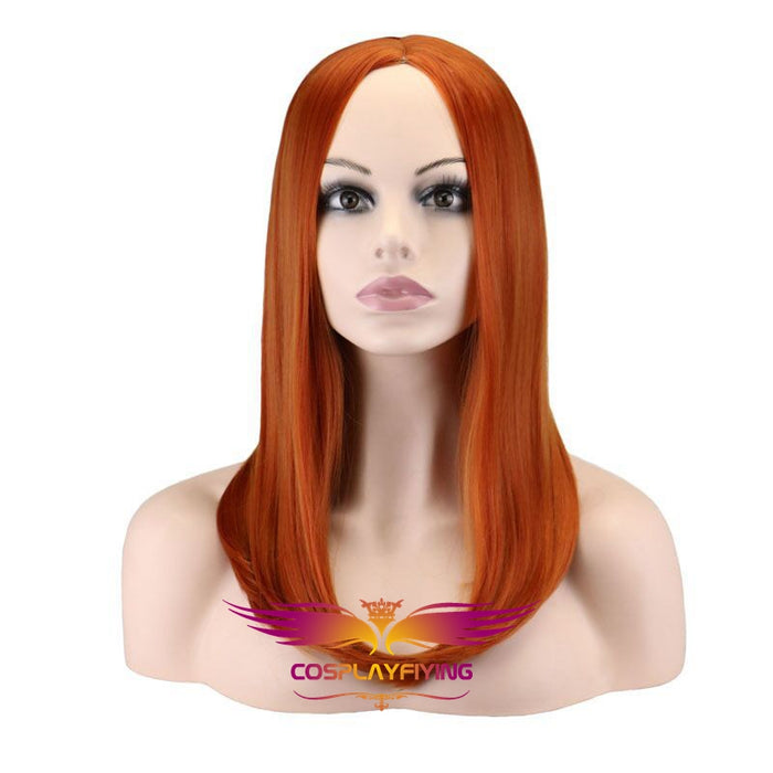 Marvel Movie Captain America 2: The Winter Soldier Avengers Black Widow Natasha Romanoff Long Straight Cosplay Wig Cosplay Prop for Girls Adult Women Halloween Carnival Party