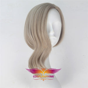 Marvel Movie Captain Marvel Avengers Carol Danvers Blond Cosplay Wig Cosplay Prop for Girls Adult Women Halloween Carnival Party