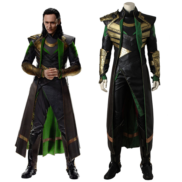 Marvel Avengers Thor 2: The Dark World Loki Odinson Cosplay Costume Luxurious Version Halloween