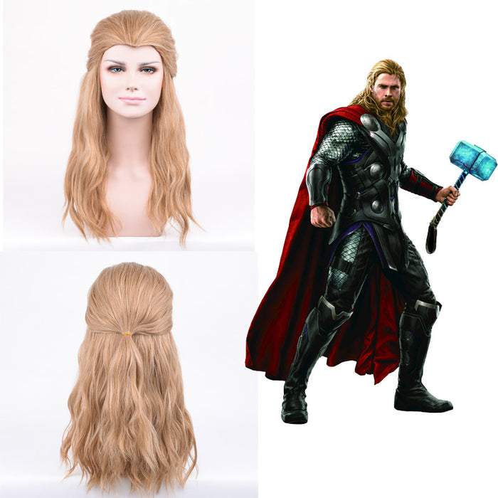 Marvel Movie The Avengers Thor Odinson Cosplay Wig Cosplay Prop for Boys Adult Men Halloween Carnival Party