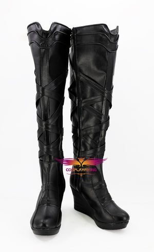 Marvel Movie Thor: Ragnarök Valkyrie Cosplay Shoes Boots Custom Made for Adult Men and Women Halloween Carnival