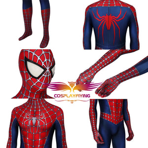 Marvel Film Spider-Man 2 Peter Parker Jumpsuit Cosplay Costume for Halloween Carnival Simple Classic Version