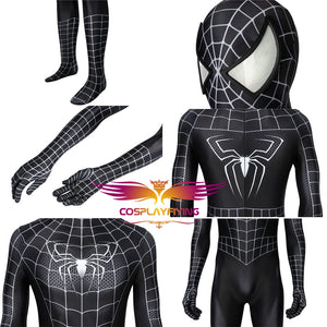 Marvel Movie Spider-Man 3  Eddie Brock / Venom Peter Parker Jumpsuit Cosplay Costume Halloween Carnival Simple Version