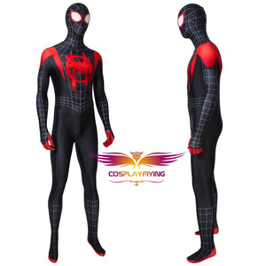 Marvel Film Spider-Man: Into the Spider-Verse Miles Morales Cosplay Costume for Halloween Carnival Simple Version
