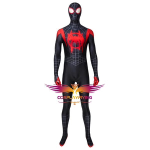 Marvel Spider-Man: Into the Spider-Verse Miles Morales Cosplay Costume Full Set for Halloween Carnival
