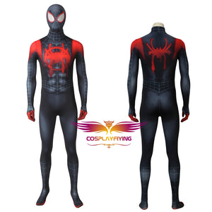Marvel Film Spider-Man: Into the Spider-Verse Miles Morales Jumpsuit Hoodie for Halloween Carnival Simple Version
