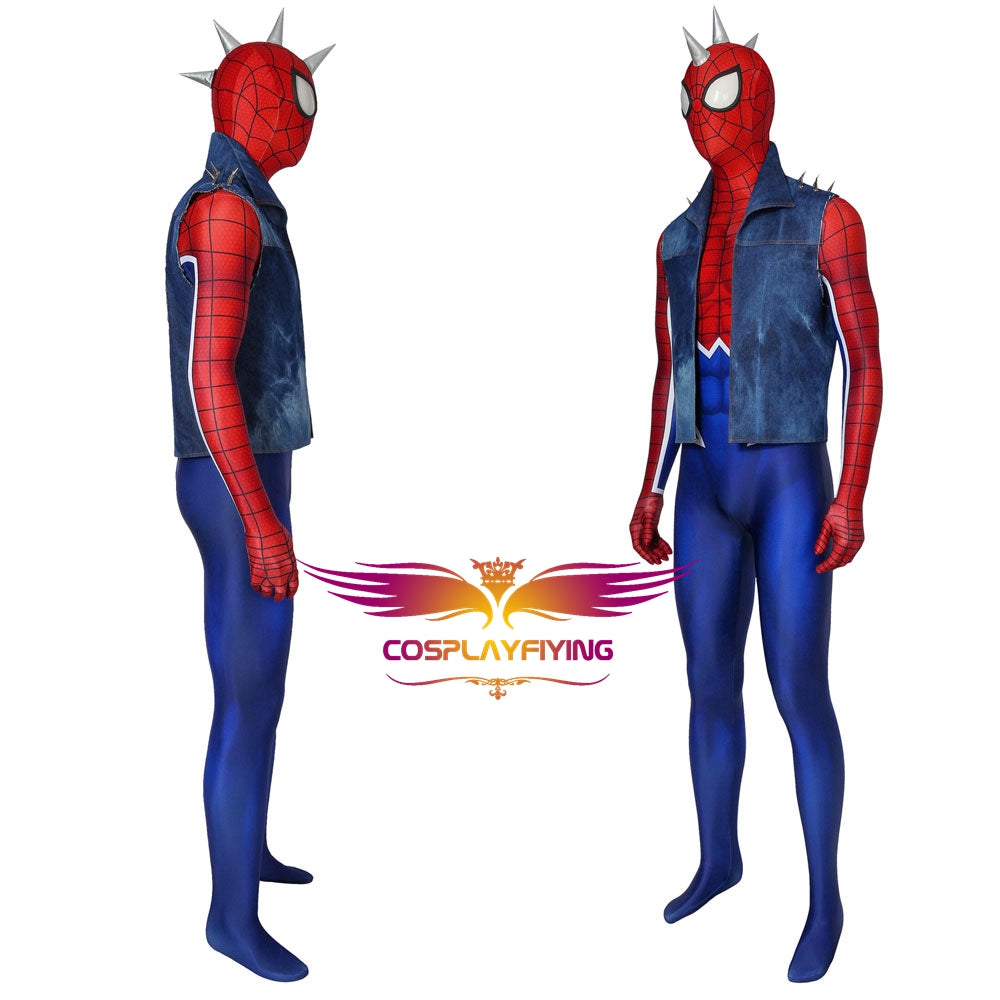 Cosplayflying Buy Marvel Spider Man Ps4 Spider Punk Suit Jumpsuit Cosplay Costume For