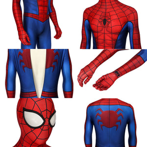 Marvel Spiderman ps4 Spider-Man 3D Classic Suit Jumpsuit Cosplay Costume for Halloween Carnival Luxurious Version