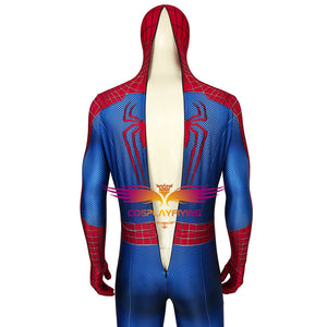 Marvel The Amazing Spider-Man 2  Spiderman Peter Parker Jumpsuit Avengers Cosplay Costume for Halloween Carnival