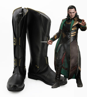 Marvel Thor: The Dark World Loki Cosplay Shoes Boots Custom Made for Adult Men and Women Halloween Carnival