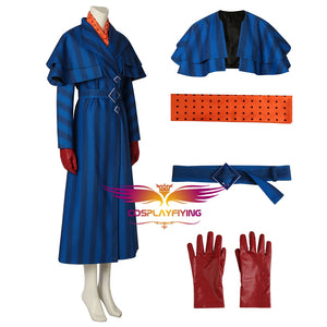 Mary Poppins Returns Mary Poppins Julie Andrews Edwards Costume Movie Cosplay Costume for Halloween Carnival