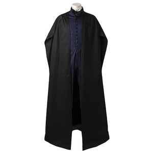 Movie Harry Potter Hogwarts Principal Severus Snape Wizard Witch Robe Full Set Cosplay Costume Halloween Carnival