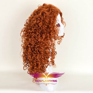 Movie Brave Princess Merida Mei lida Long Curly Cosplay Wig Cosplay Prop for Girls Adult Women Halloween Carnival Party