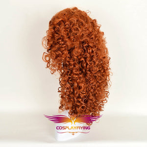 Movie Brave Princess Merida Mei lida Long Curly Cosplay Wig Cosplay Prop for Girls Adult Women Halloween Carnival Party