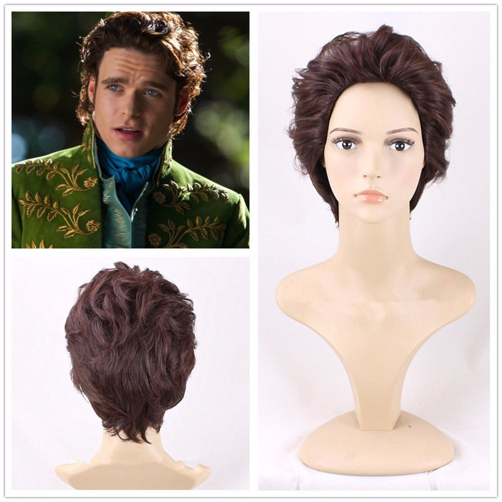 Cosplayflying Buy Movie Cinderella Prince Richard Charming Party Cosplay Wig Cosplay for Adult Men Halloween Carnival