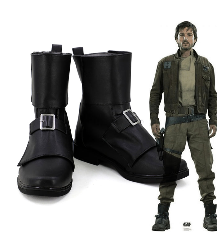 Movie Rogue One: A Star Wars Story Cassian Andor Cosplay Shoes Boots Custom Made for Adult Men and Women Halloween Carnival