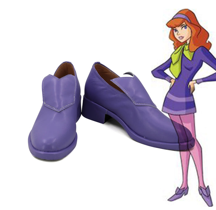 Movie Scooby Doo Legend Of The Phantosaur Daphne Blake Cosplay Shoes Boots Custom Made for Adult Men and Women Halloween Carnival