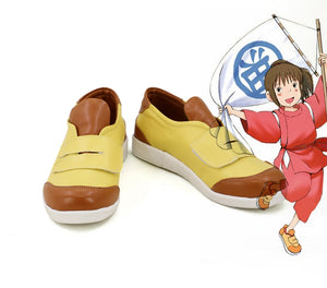 Movie Spirited Away Ogino Chihiro Cosplay Shoes Boots Custom Made for Adult Men and Women Halloween Carnival