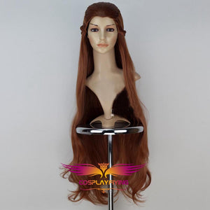 Movie The Hobbit The Lord of the Rings Elf Tauriel Brown Long Braided Cosplay Wig Cosplay for Girls Adult Women Halloween Carnival