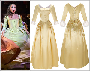 Musical Rock Opera Hamilton Peggy the Schuyler Sisters Dress Cosplay Costume Carnival Halloween