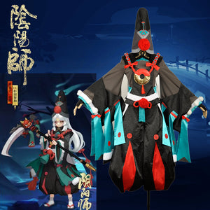 Onmyoji Kuro Douji Black Meikai No Yakujin Fancy Reaper Awakening Kimono Outfit Cosplay Costume