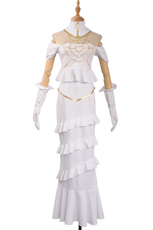 Overlord Albedo Cosplay White Dress Sexy Mermaid Dress Cosplay Costume