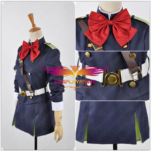 Seraph of the End Mitsuba Sangu Cosplay Costume Custom Adult Women Military Uniform