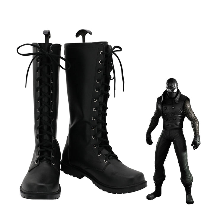 Spider-Man Spiderman Noir Cosplay Shoes Boots Custom Made for Adult Men and Women
