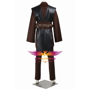Star Wars Anakin Skywalker Darth Vader Jedi Knight Cosplay Costume Full Set Version A Black Cape for Halloween Carnival