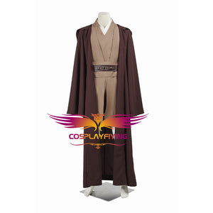 Star Wars Mace Windu Jedi Knight Battle Robe Cosplay Costume Full Set for Halloween Carnival