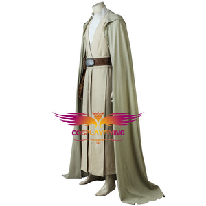 Star Wars: The Last Jedi Luke Skywalker Jedi Knight Battle Robe Adult Men Cosplay Costume Full Set for Halloween Carnival