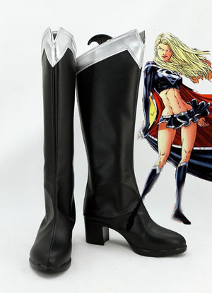 Supergirl Kara Zor-El Cosplay Shoes Boots Custom Made for Adult Men and Women