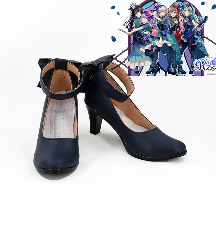 TV Anime BanG Dream! Roselia Cosplay Shoes Boots Custom Made for Adult Men and Women Halloween Carnival