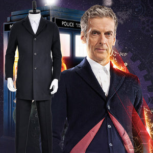 Doctor Who 12th Doctor Peter Capaldi Uniform Cosplay Costume for Adult Men Carnival Halloween