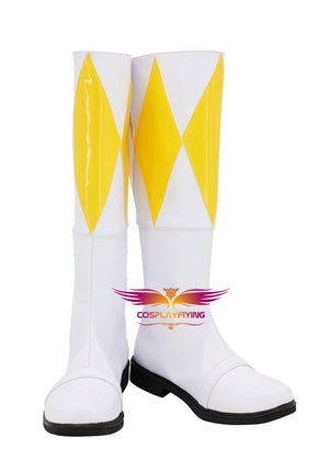 TV Series Mighty Morphin Power Rangers Trini Cosplay Shoes Boots Custom Made for Adult Men and Women Halloween Carnival
