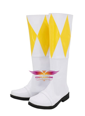 TV Series Mighty Morphin Power Rangers Trini Cosplay Shoes Boots Custom Made for Adult Men and Women Halloween Carnival
