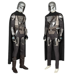 The Mandalorian Star Wars Mandalorian Armor Cosplay Costume Shoes Helmet for Adult Halloween Carnival Party