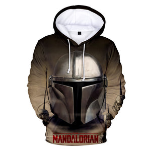 TV Series The Mandalorian Star Wars Mandalorian Armor Long Sleeve 3D Printed Hoodie Men Women Unisex Costume Outwear