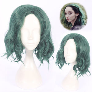 TV Series X-Men The Gifted Polaris Lorna Dane Green Short Curly Wavy Cosplay Wig Cosplay for Girls Adult Women Halloween Carnival