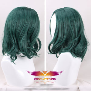 TV Series X-Men The Gifted Polaris Lorna Dane Green Short Curly Wavy Cosplay Wig Cosplay for Girls Adult Women Halloween Carnival