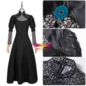 The Witcher Yennefer of Vengerberg Black Dress Cosplay Costume Halloween Carnival Party Version B