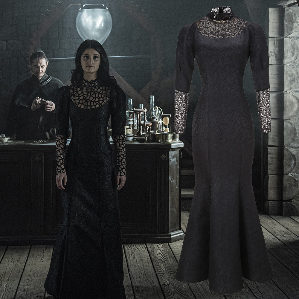 Cosplayflying - Buy TV Series The Witcher Yennefer of Vengerberg Black  Elegant Long Dress Cosplay Costume Adult Custom Made Halloween Carnival  Party