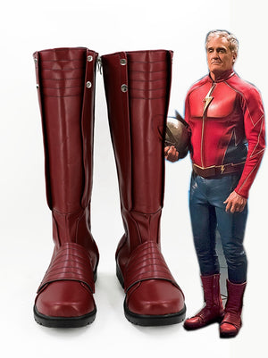 The Flash Jay Garrick Cosplay Shoes Boots Custom Made for Adult Men and Women