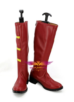 The Flash Jesse Quick Cosplay Shoes Boots Custom Made for Adult Men and Women