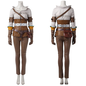 The Witcher 3: Wild Hunt Cirilla Cosplay Costume Full Set Outfit for Halloween Carnival
