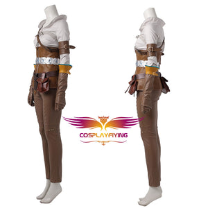 The Witcher 3: Wild Hunt Cirilla Cosplay Costume Full Set Outfit for Halloween Carnival