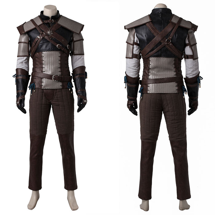 The Witcher 3 Wild Hunt Geralt of Rivia Cosplay Costume Full Set Outfit for Halloween Carnival