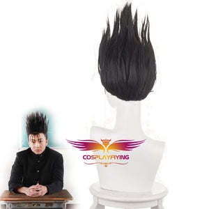 Tokyo From Today It's My Turn Shinji Ito Short Black Cosplay Wig Cosplay for Boys Adult Men Halloween Carnival Party